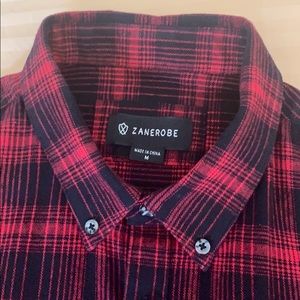 Zanerobe brand Men’s red and black shirt